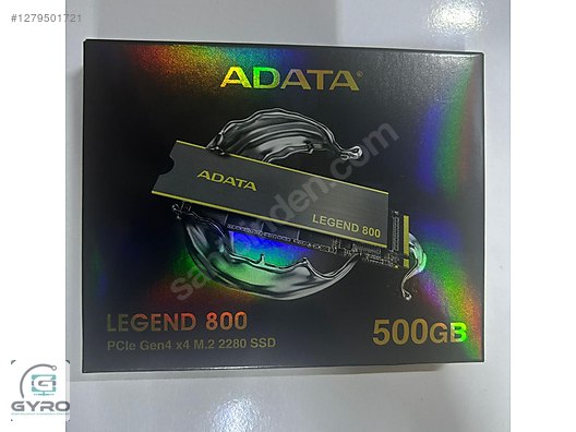 Adata 500GB Legend 800 3500-2800MB PCIe Gen4 X4 M.2 2280 SSD