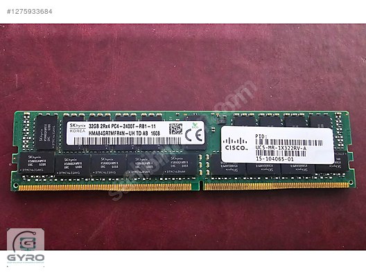 SK Hynix 32GB 2Rx4 PC4-2400T-RB1-11 Server Ram