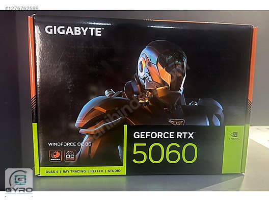 Sıfır GIGABYTE RTX 5060 WINDFORCE OC 8GB