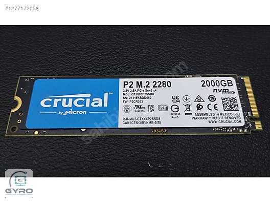 Crucial P2 CT2000P2SSD8 PCI-Express 3.0 2TB M.2 SSD
